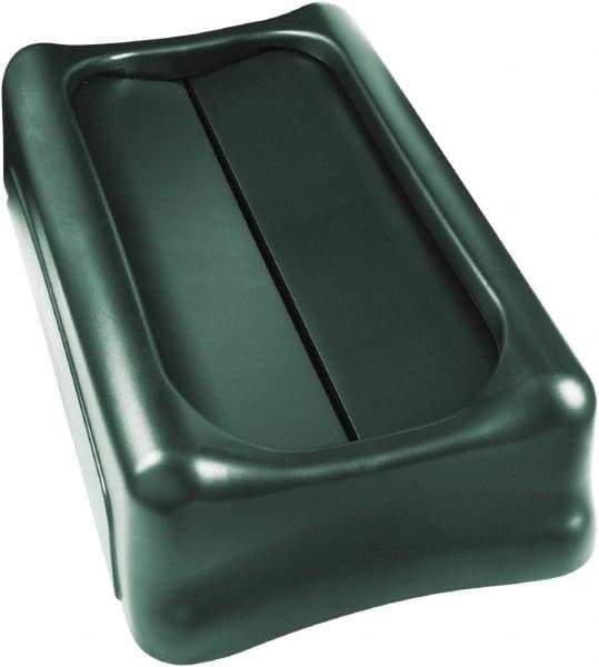 Rubbermaid - Rectangle Lid for Use with Rectangular Trash Cans - Green, For Slim Jim Trash Cans - Strong Tooling