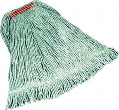 Rubbermaid - 5" Red Head Band, Large Blended Fiber Loop End Mop Head - 4 Ply, Side Loading Connection - Strong Tooling