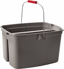 Rubbermaid - 19 Qt Double Pail - 18" Long x 10" High, Gray - Strong Tooling