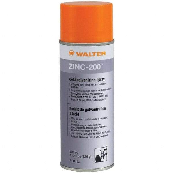 WALTER Surface Technologies - 11.5 oz Zinc Cold Galvanizing Compound - Comes in Aerosol - Strong Tooling