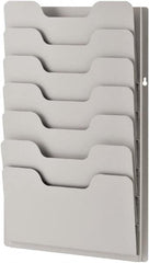 Sandusky Atlantic - 13-3/8" Wide x 2" Deep x 21-5/8" High, 7 Compartments, Steel Data Racks - Platinum, 12-5/8" Compartment Width x 3/4" Compartment Depth x 6-3/4" Compartment Height - Strong Tooling