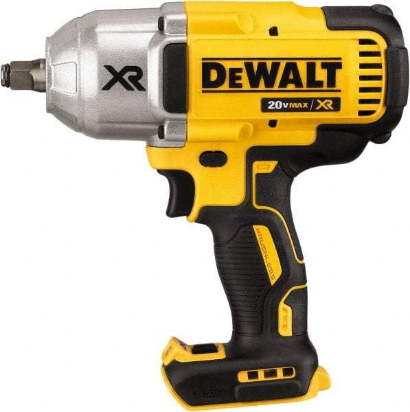 DeWALT - 1/2" Drive 20 Volt Mid-Handle Cordless Impact Wrench & Ratchet - 1,900 RPM, 0 to 2,400 BPM, 700 Ft/Lb Torque, Lithium-Ion Batteries Not Included - Strong Tooling