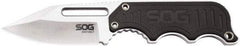 SOG Specialty Knives - 2-19/64" Long Blade, 5Cr15MoV Stainless Steel, Fine Edge, Fixed Blade Knife - 5.9" OAL, Includes Hard Molded Nylon Sheath - Strong Tooling