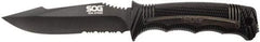 SOG Specialty Knives - 4-29/32" Long Blade, AUS-8 Stainless Steel, Partially Serrated, Fixed Blade Knife - 9.6" OAL, Includes Sheath - Strong Tooling