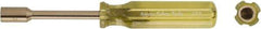 Ampco - 3.5mm Solid Shaft Nonsparking Nutdriver - Plastic Handle, 8-1/2" OAL - Strong Tooling