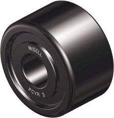 McGill - 1" Bore, 3-1/4" Roller Diam x 1-3/4" Roller Width, Steel Plain Yoke Roller - 14,300 Lb Dynamic Load Capacity, 1.81" Overall Width - Strong Tooling