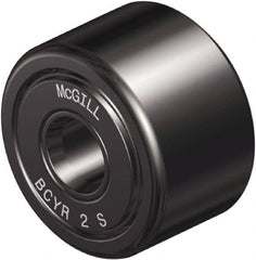 McGill - 1" Bore, 3" Roller Diam x 1-3/4" Roller Width, Steel Sealed Self-Lubricating Yoke Cam Follower with Nonmetallic Bushing - 1.81" Overall Width - Strong Tooling