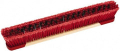 Harper Brush - 24" Smooth Surface Synthetic Push Broom - 3" Bristle Length, Wood Block, Bolt-On Handle Connection, Handle Sold Separately - Strong Tooling