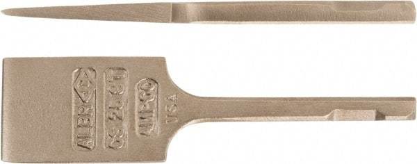 Ampco - 5/8" Head Width, 5" OAL, 3/4" Shank Diam, Scaling Chisel - Square Drive, Square Shank - Strong Tooling