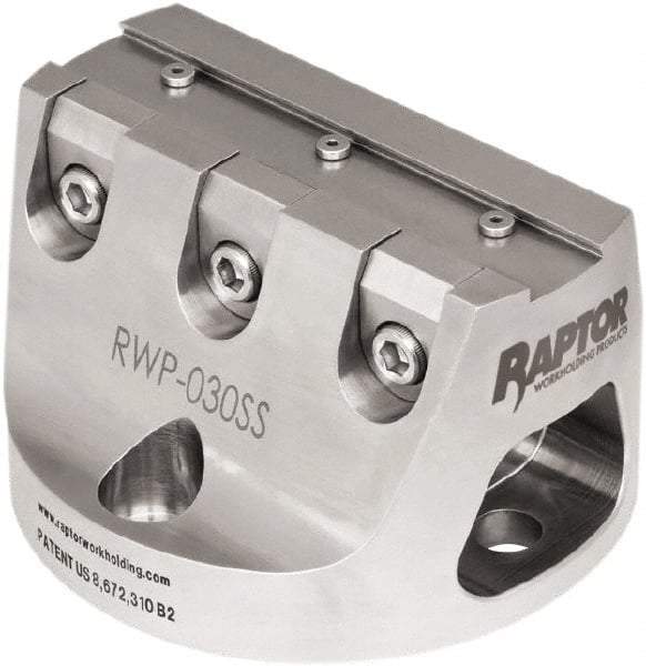 Raptor Workholding - 3/4" Jaw Width, 3" High Dovetail Vise - For Use with 4 & 5 Axis Workholding Systems - Strong Tooling