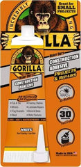 Gorilla Glue - White, Tube Silyl Terminated Polyether Construction Adhesive - -40 to 200°F Service Temperature, Indoor & Outdoor - Strong Tooling