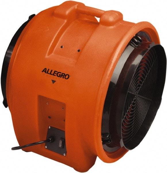 Allegro - 16" Inlet, Electric AC Axial Blower - 1 hp, 3,200 CFM (Free Air), 115 Max Voltage Rating - Strong Tooling