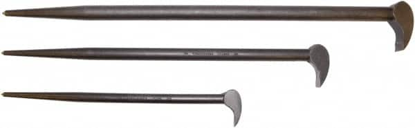 Proto - 3 Piece Rolling Head Pry Bar Set - Includes 12, 16 & 21" Lengths - Strong Tooling