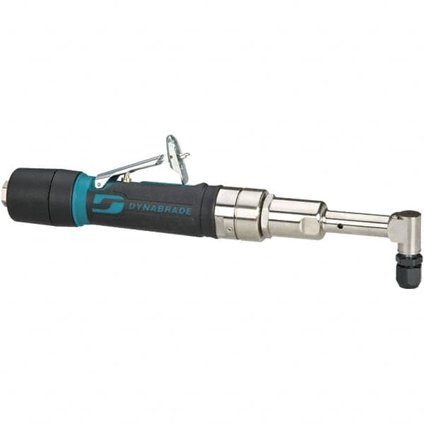 Dynabrade - 1/4" Collet, Angle Handle, Air Angle Die Grinder - 3,200 RPM, Rear Exhaust, 26 CFM, 0.4 hp, 90 psi, 1/4 NPT Inlet - Strong Tooling