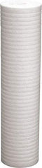 Value Collection - 4-3/8" OD, 25µ, Polypropylene Melt Blown-Thermal Bonded Cartridge Filter - 20" Long, Reduces Dirt & Rust - Strong Tooling