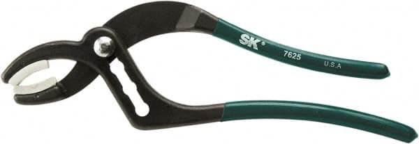 SK - 10" OAL, 2-1/2" Max Capacity, 44mm Jaw Length x 1.44" Jaw Width, 4 Position Soft Jaw Tongue & Groove Pliers - Curved Jaws, Vinyl Handles - Strong Tooling