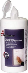 Ability One - Pre-Moistened White Board Wipes - Center Pull, 4-1/4" x 6-1/4" Sheet Size, White - Strong Tooling