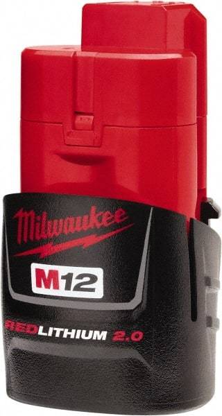 Milwaukee Tool - 12 Volt Lithium-Ion Power Tool Battery - 2 Ahr Capacity, 45 min Charge Time, Series M12 RED - Strong Tooling