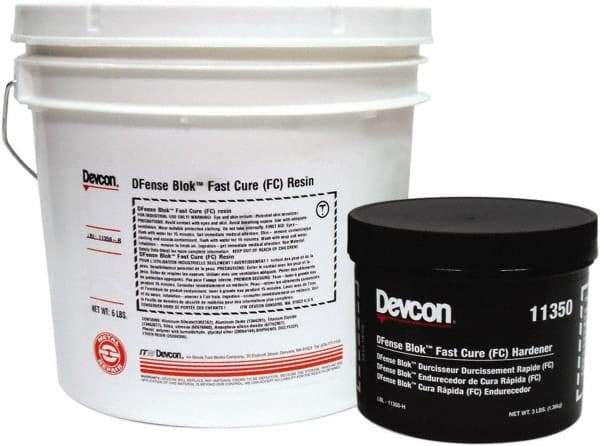 Devcon - 9 Lb Pail Two Part Epoxy - 15 min Working Time, 2,764 psi Shear Strength - Strong Tooling