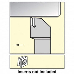 Kennametal - 1.780...90DEG, Left Hand Cut, 0° Lead Angle, 1" Shank Height x 1" Shank Width, Negative Rake Indexable Turning Toolholder - 6" OAL, C8FIX15..L.. Insert Compatibility, Series Fix-Perfect - Strong Tooling