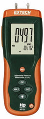 Extech - 2 Max psi, 0.3% FS% Accuracy, Differential Pressure Manometer - -1 to 0.5 Maximum PSI, -13.85 to 13.85 Inch Water Column - Strong Tooling