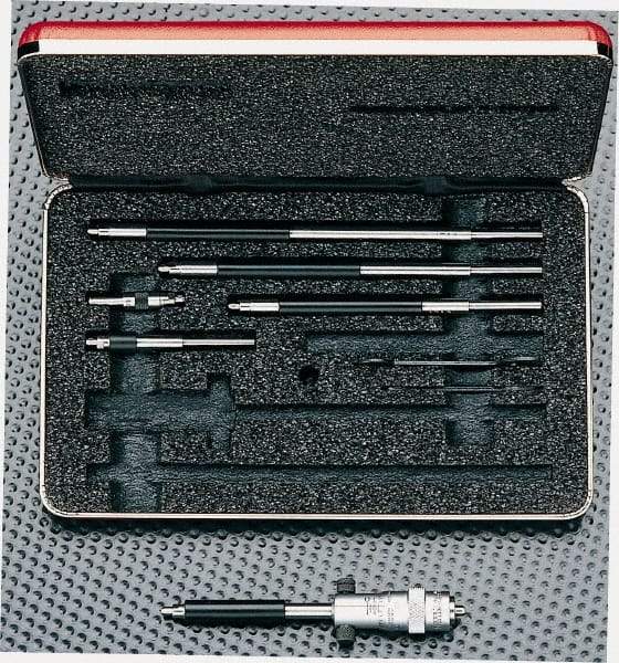 Starrett - 200 to 800mm, Friction Thimble, Mechanical, Interchangeable Rod Micrometer - 0.01mm Graduation, Accurate Up to 0.003 at 25mm, 25mm Travel, 4 Rods - Strong Tooling