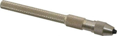 Starrett - 4-1/16" Long, 0.0620" Capacity, Pin Vise - 4-1/16" Long, 0.03" Min Capacity - Strong Tooling