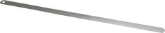 Starrett - 0.03mm Thick x 1/2 Inch Wide x 300mm Leaf Length, Parallel Feeler Gage - Tempered Steel - Strong Tooling