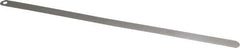 Starrett - 0.05mm Thick x 1/2 Inch Wide x 300mm Leaf Length, Parallel Feeler Gage - Tempered Steel - Strong Tooling