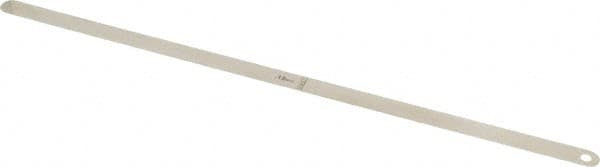 Starrett - 0.15mm Thick x 1/2 Inch Wide x 300mm Leaf Length, Parallel Feeler Gage - Tempered Steel - Strong Tooling