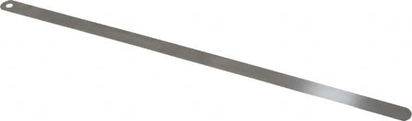 Starrett - 0.4mm Thick x 1/2 Inch Wide x 300mm Leaf Length, Parallel Feeler Gage - Tempered Steel - Strong Tooling