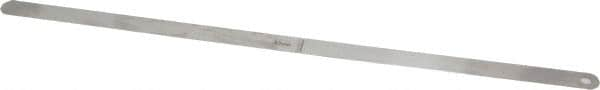 Starrett - 0.45mm Thick x 1/2 Inch Wide x 300mm Leaf Length, Parallel Feeler Gage - Tempered Steel - Strong Tooling