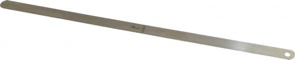 Starrett - 0.5mm Thick x 1/2 Inch Wide x 300mm Leaf Length, Parallel Feeler Gage - Tempered Steel - Strong Tooling