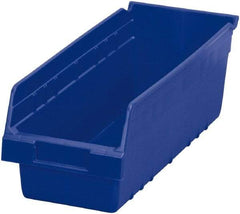 Akro-Mils - 17-7/8" Deep, Blue Polymer Hopper Shelf Bin - 6" High x 6-5/8" Wide x 17-7/8" Long - Strong Tooling