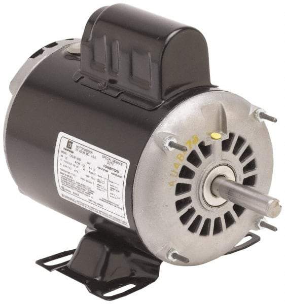 US Motors - 2 hp, ODP Enclosure, Auto Thermal Protection, 1,740 RPM, 115/230 Volt, 60 Hz, Single Phase Capacitor Start-Cap Run Motor - Size 56H Frame, Rigid Mount, 1 Speed, Ball Bearings, 19.4/9.7 Full Load Amps, B Class Insulation, Reversible - Strong Tooling