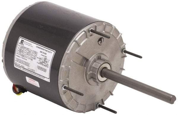 US Motors - 1/2 hp, OAO Enclosure, Auto Thermal Protection, 825 RPM, 208/230 Volt, 60 Hz, Single Phase Permanent Split Capacitor (PSC) Motor - Size 56Z Frame, Stud/Band Mount, 1 Speed, Ball Bearings, 3.6 Full Load Amps, B Class Insulation, Reversible - Strong Tooling