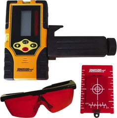 Johnson Level & Tool - Laser Level 9 V Battery, Laser Detector - Use With Red Beam Rotary Laser - Strong Tooling