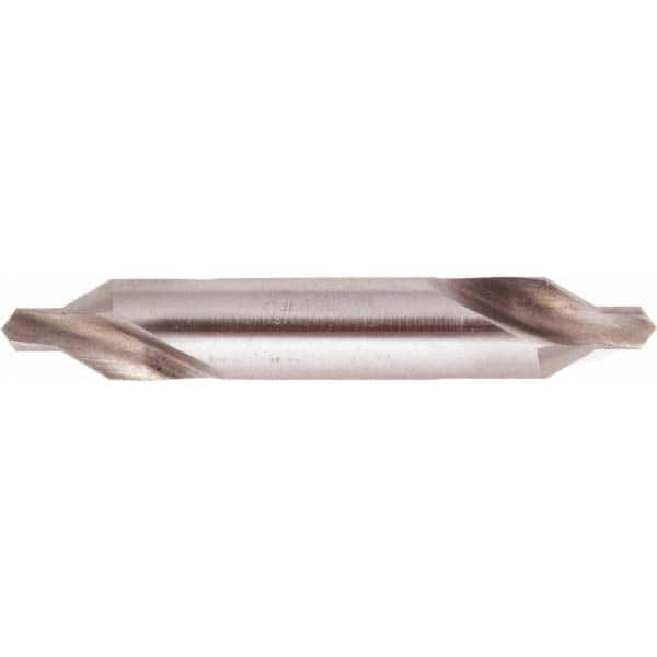 National Twist Drill - #2 Plain Cut 60° Incl Angle High Speed Steel Combo Drill & Countersink - Strong Tooling