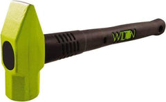 Wilton - 3 Lb Head Drop Forged Steel Ball Pein Hammer - Steel Handle with Grip, 16" OAL, Steel Rods Throughout for Added Strength - Strong Tooling