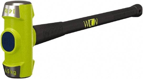 Wilton - 14 Lb Head, 36" Long Sledge Hammer - Steel Head, Steel Handle with Grip - Strong Tooling