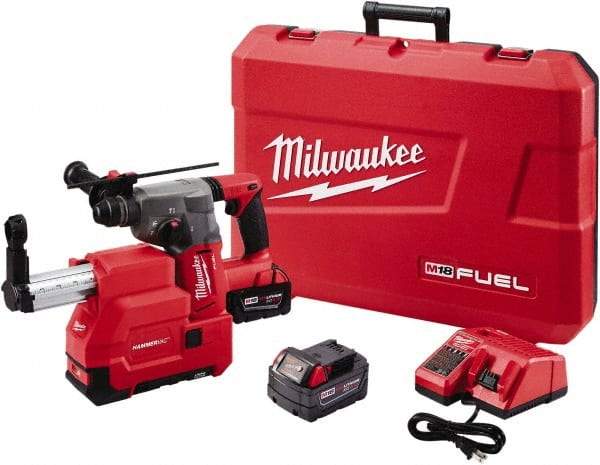 Milwaukee Tool - 18 Volt 1" SDS Plus Chuck Cordless Rotary Hammer - 0 to 4,900 BPM, 0 to 1,400 RPM, Reversible - Strong Tooling