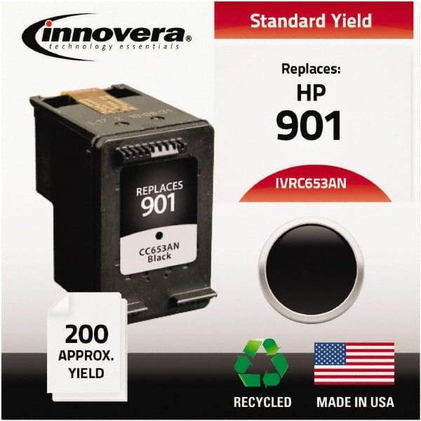 innovera - Black Inkjet Printer Cartridge - Use with HP Officejet J4500, J4600 - Strong Tooling