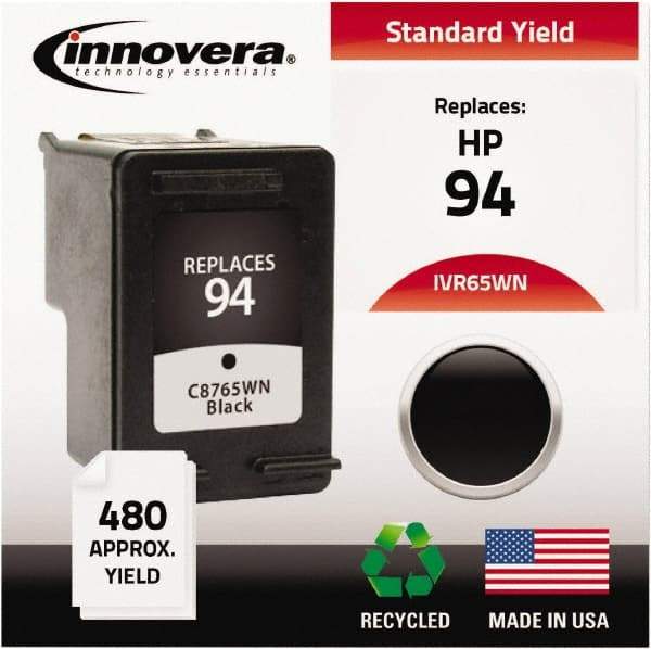 innovera - Black Inkjet Printer Cartridge - Use with HP Deskjet 460c, 5740, 6520, 6540, 6620, 6830, 6840 9800, Officejet H470, 6210, 7210, 7310, 7410, HP Photosmart 2610, 2710, 7850, 8150, B8350, 8450, PSC 1600, 1610, 2350, 2355 - Strong Tooling