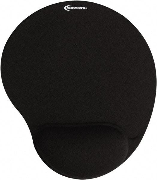 innovera - 8-7/8" x 10-3/8" x 1" Black Mouse Pad - Use with Mouse - Strong Tooling