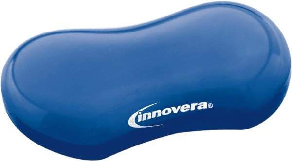 innovera - 3-1/8" x 4-3/4" x 1" Blue Wrist Rest - Use with Mouse - Strong Tooling