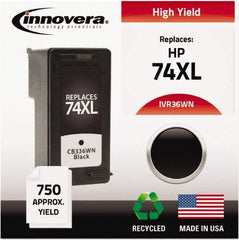 innovera - Black Inkjet Printer Cartridge - Use with HP Deskjet D4260, D4360, Officejet J5750, J5780, J6480, Photosmart C4240, C4250, C4280, C4350, C4380, C4385, C4480, C4580, C5240, C5250, C5280, C5580, D5345, D5360 - Strong Tooling