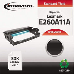 innovera - Black Drum - Use with Lexmark E260 D, 260 Dn, E260d, E260dn, E360 D, E360 Dn, E360d, E360dn, E460 D, E460 Dn, E460 Dw, E460d, E460dn, E460dw, E462 Dtn - Strong Tooling