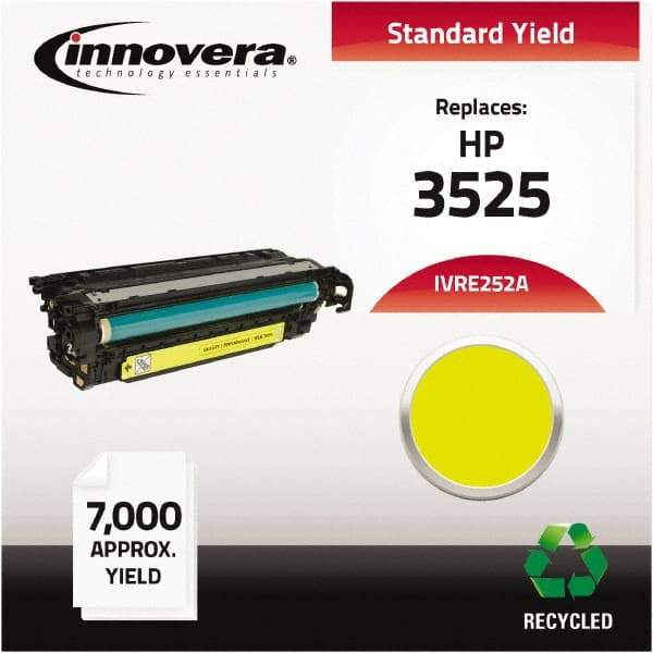 innovera - Yellow Toner Cartridge - Use with HP Color LaserJet CM3530 MFP, CM3530FS MFP, CP3525DN, CP3525N, CP3525X - Strong Tooling