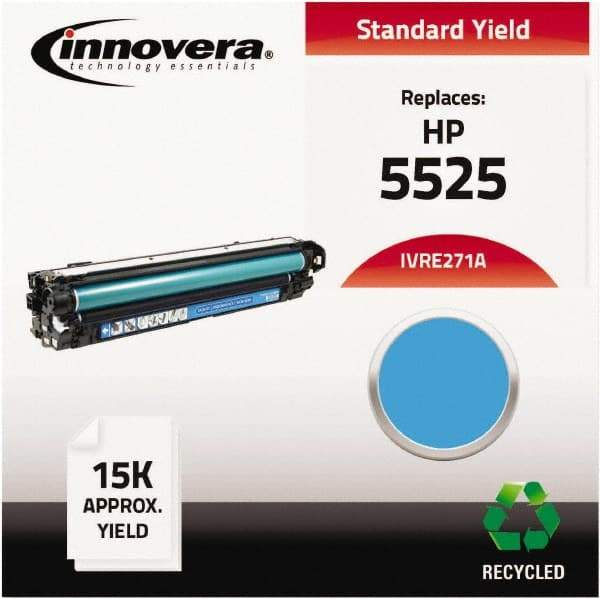 innovera - Cyan Toner Cartridge - Use with HP Color LaserJet Enterprise CP5520, CP5525n, CP5525dn, CP5525xh - Strong Tooling