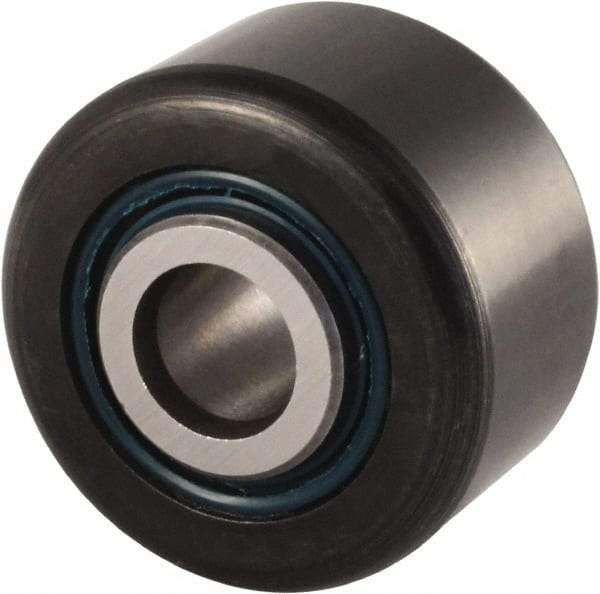 RBC Bearings - 5/16" Bore, 1-1/8" Roller Diam x 5/8" Roller Width, Carbon Steel Sealed Yoke Cam Follower - 3,000 Lb Dynamic Load Capacity, 0.6925" Overall Width - Strong Tooling